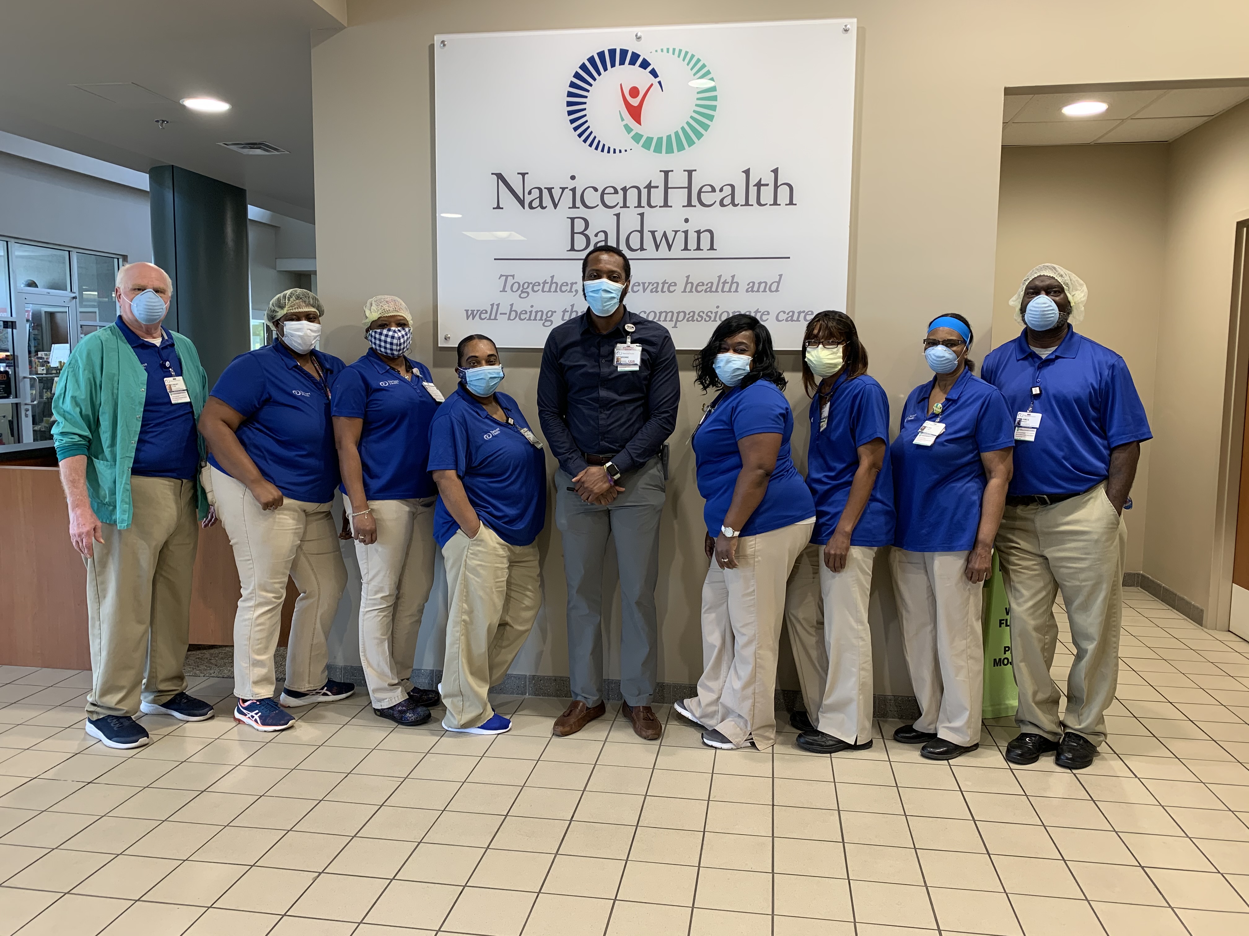 Navicent Health Baldwin staff standing together